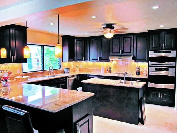 Cabinets With A Golden Touch Golden Cabinets Stone Inc