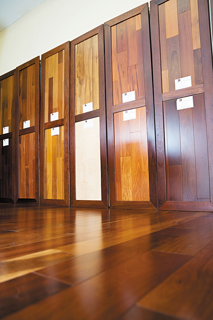 Kahala Floors brand engineered flooring samples